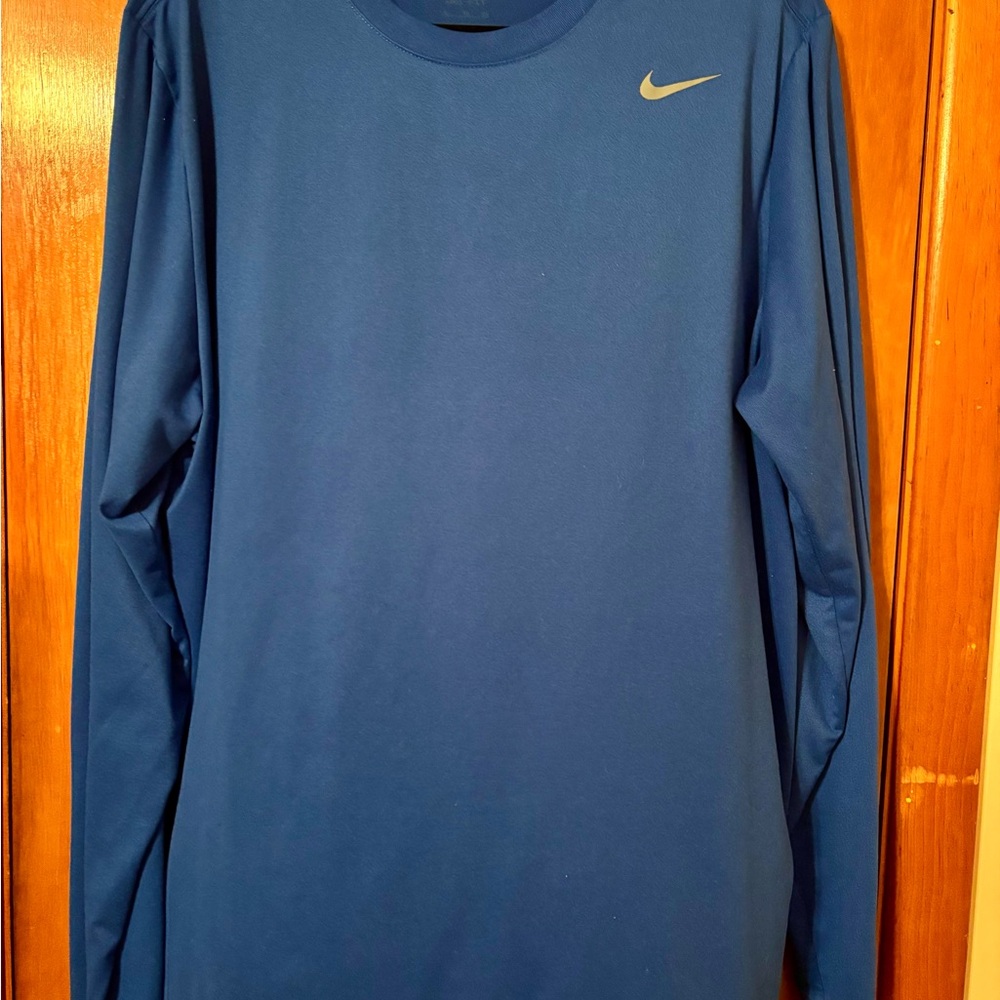 Nike Men's Deep Blue Long Sleeve Tee